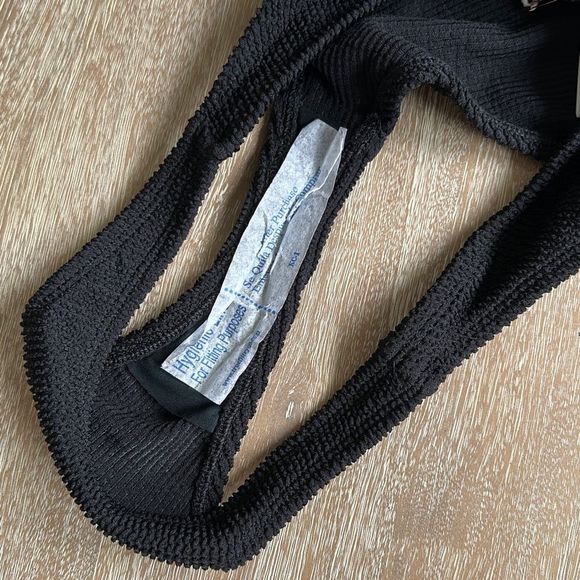 Good American Always Fits Better Cheeky Bikini Bottom in Summer Black Size 1-2 - Picture 4 of 7